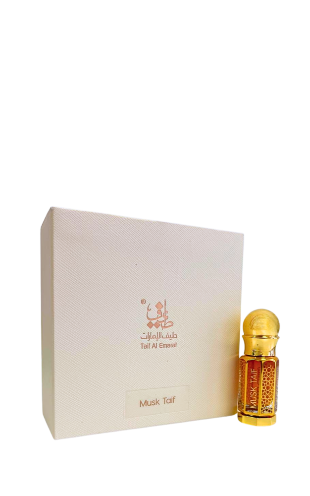 Flacon d’huile Musk Taif Oud de Taif Al Emarat, notes de oud, bois de santal et cèdre