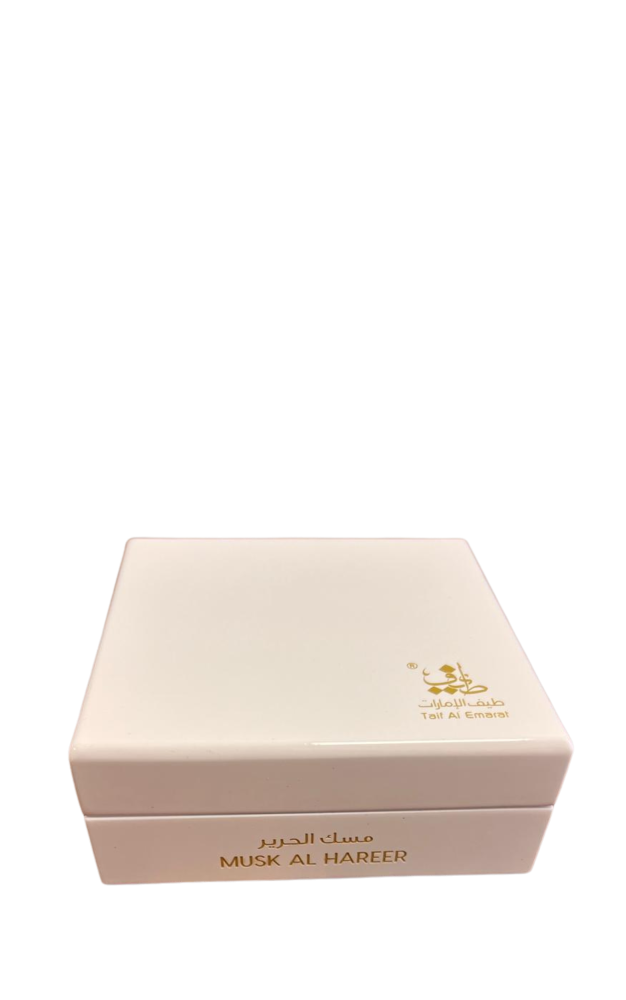 Musk Al Hareer oil bottle (6ml) by Taif Al Emarat – bergamot, musk powder, peony flower, white oud and fig notes