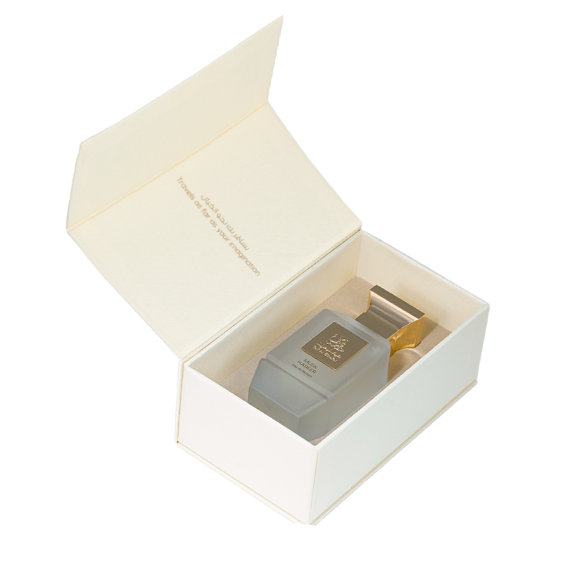 Lotus Musk perfume bottle by Taif Al Emarat, white musk and lotus flower notes